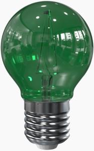 Enzo tronix Lampe boule à filament LED E27 vert 2 watts LED0114