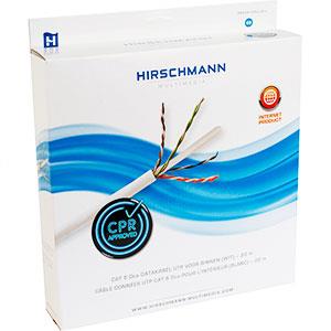 Hirschmann shop concept utp cat6 boîte 20m, blanc classe cpr eca - 2401834