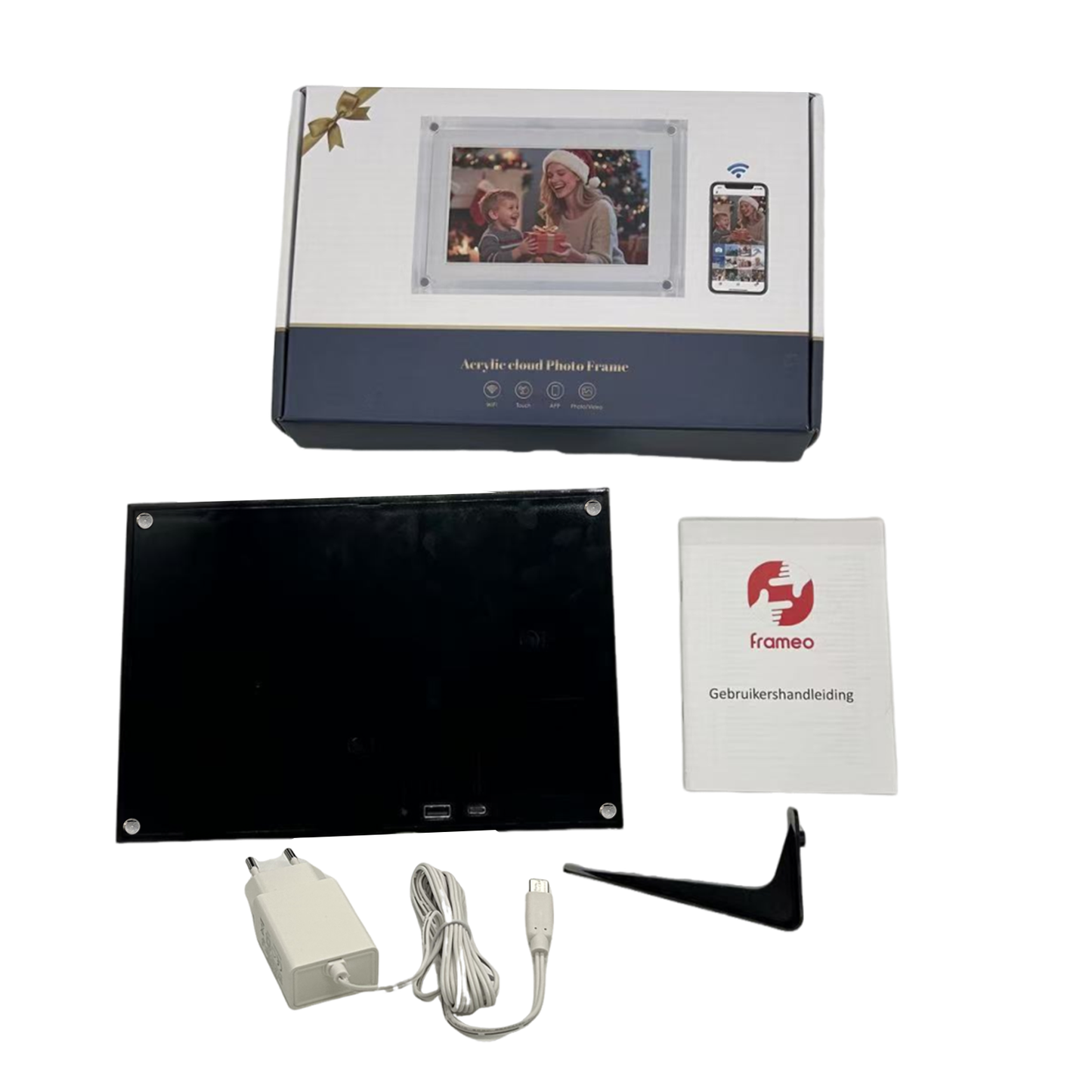 Benel Frameo cadre photo numérique WT-101b acrylique noir 10,1 pouces