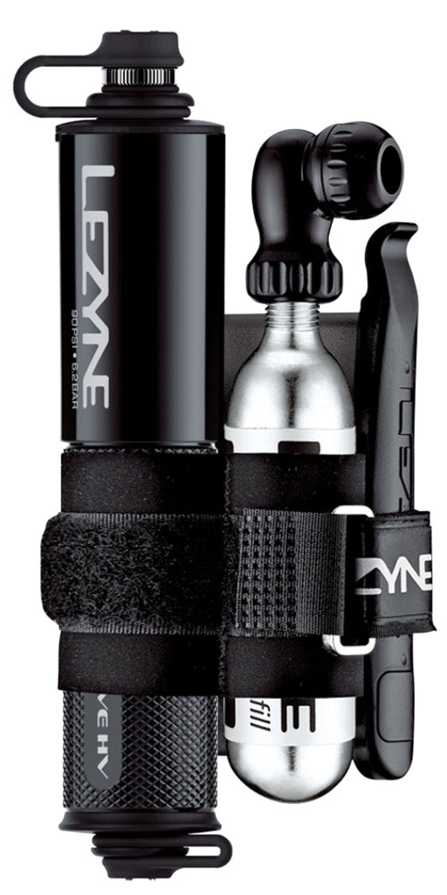 Lezyne CNC Pocket Drive HV chargé avec kit de levier mini pompe 160psi