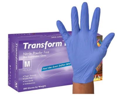 Aurelia gants aurelia transform 100 nitrile non poudrés bleu l