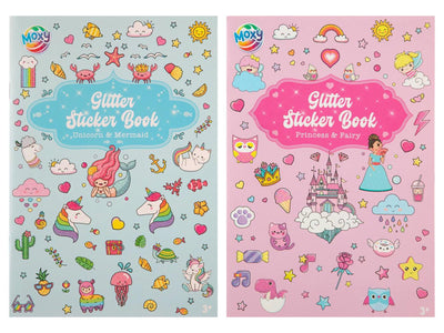 Creative Craft Group Glitter Sticker Book A5 Blue