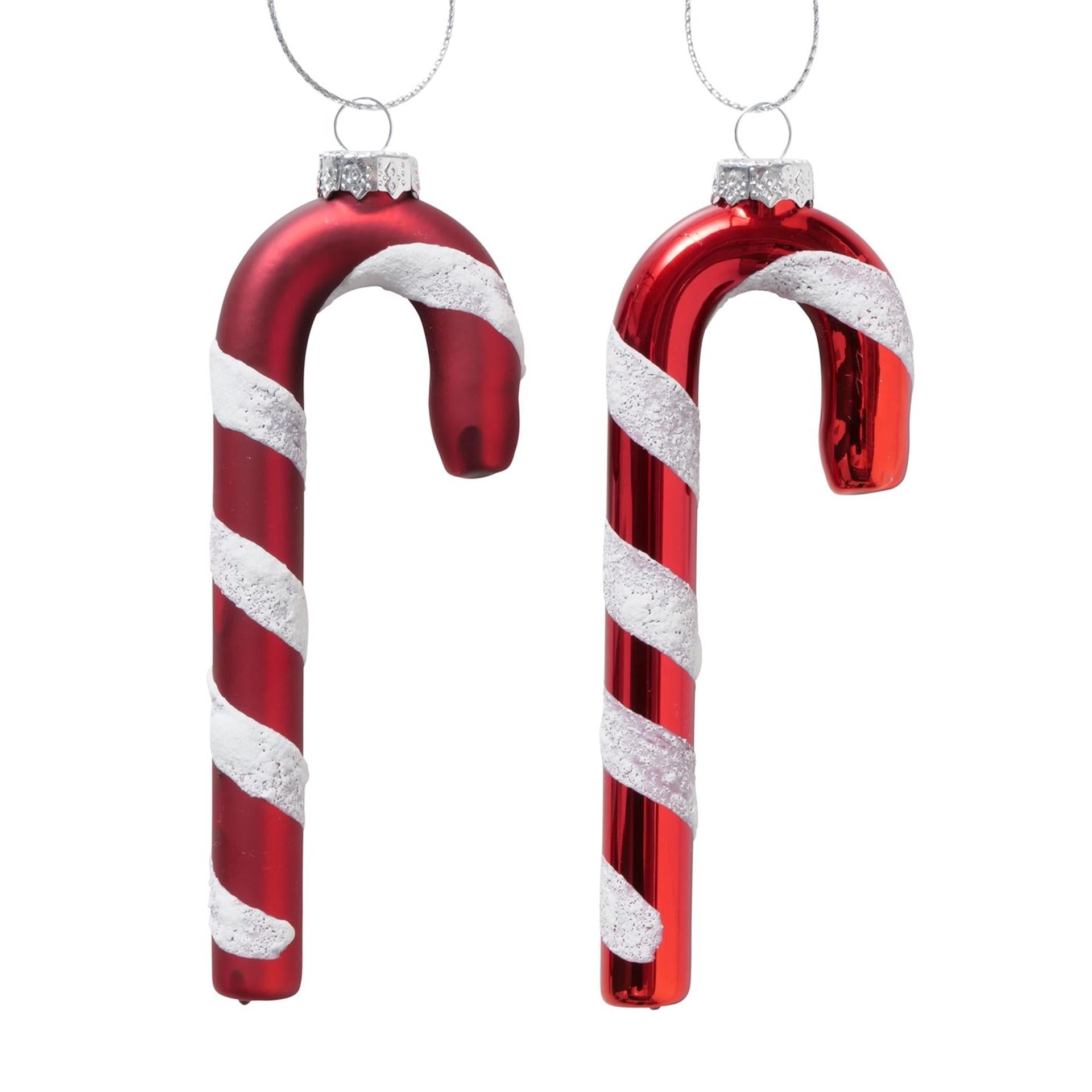 Boltze home pendentif de Noël bonbons canne en verre h12cm