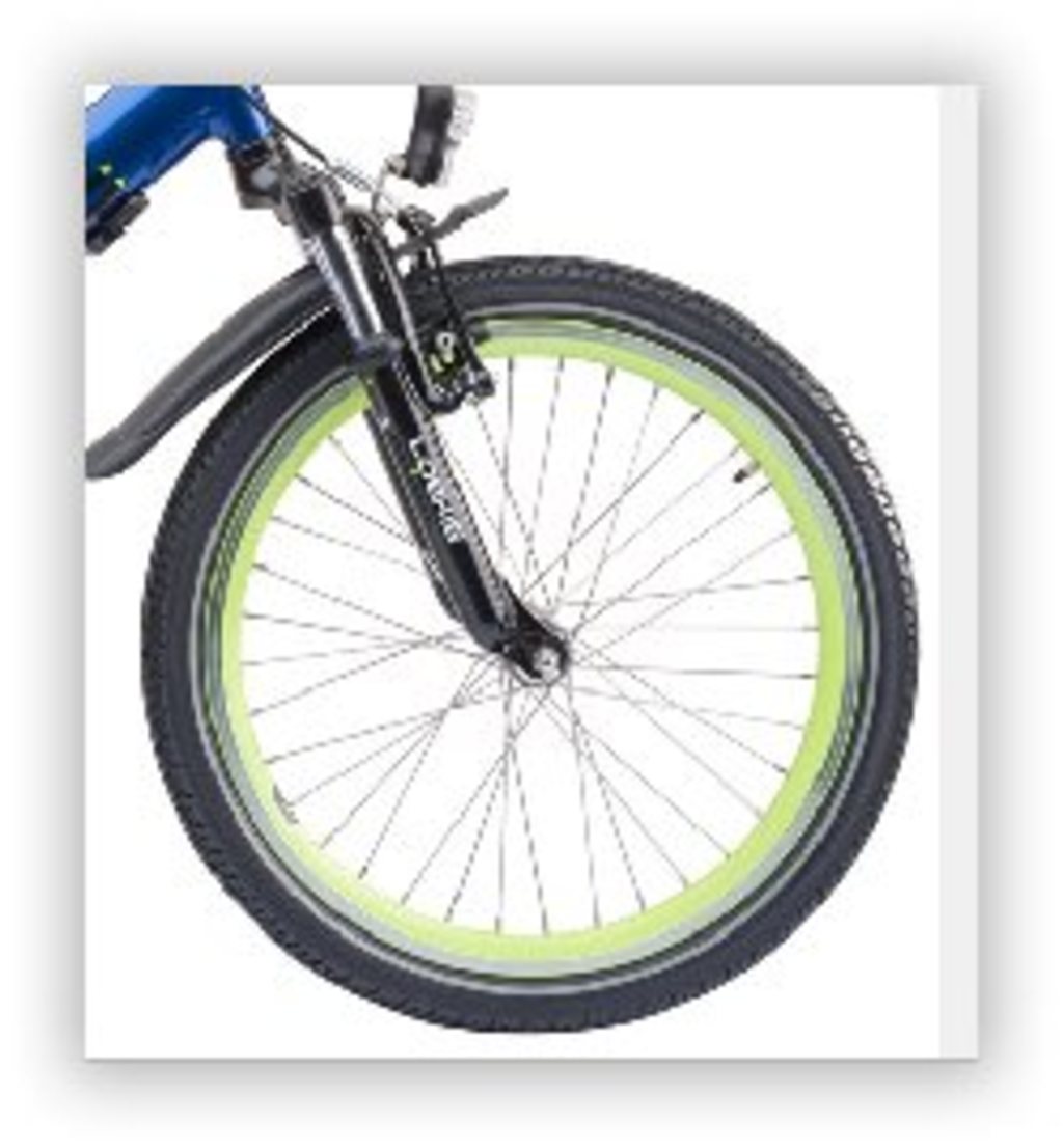 Roue avant Batavus 20 jante serpent-lime (406-19) 36h