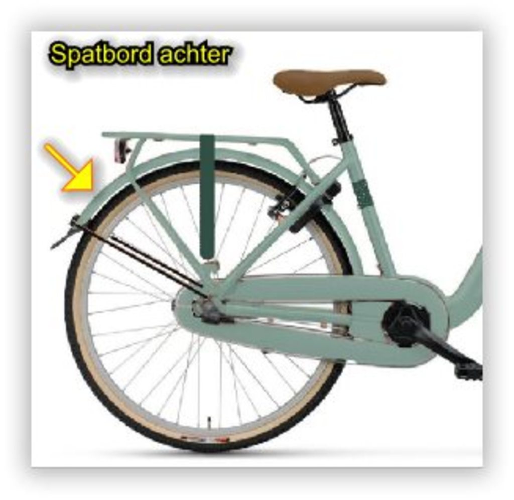 Batavus garde-boue arrière 26 ys7661 turquoise mat