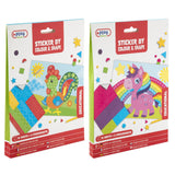 Autocollants Moxy par couleur et forme, 12 feuilles - afbeelding 1