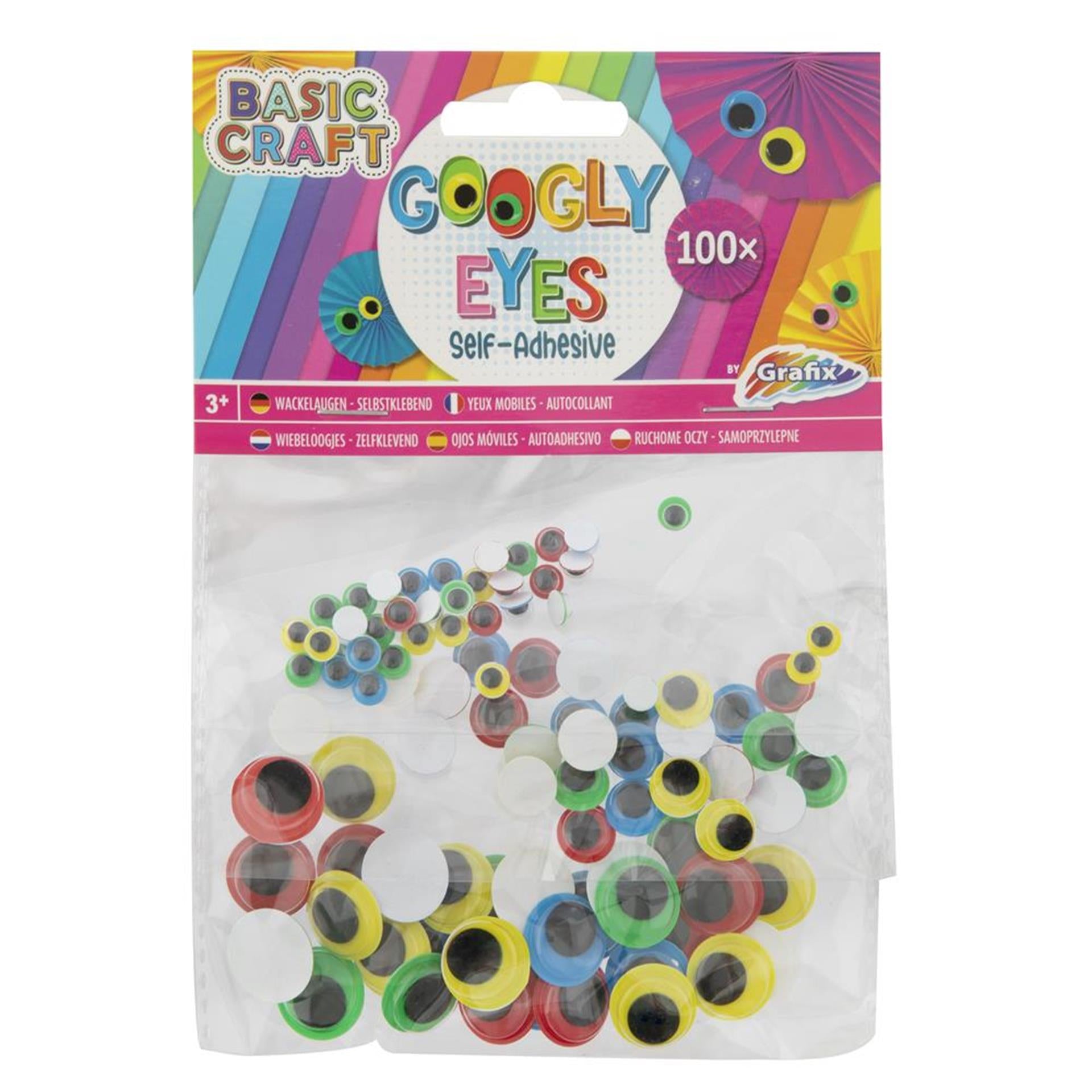 Grafix yeux mobiles lot de 100 pièces