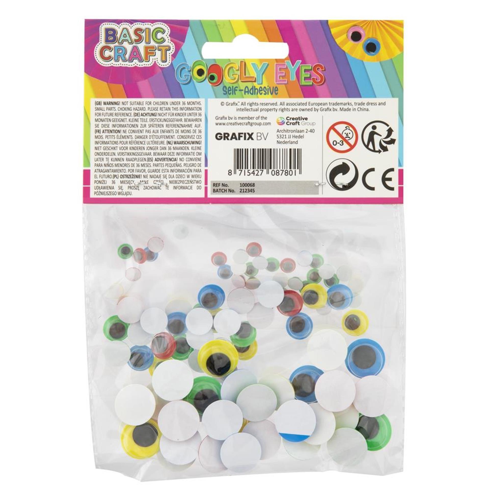Grafix yeux mobiles lot de 100 pièces