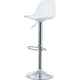 Tabourets de bar paperflow bobba argent polypropylène, acier