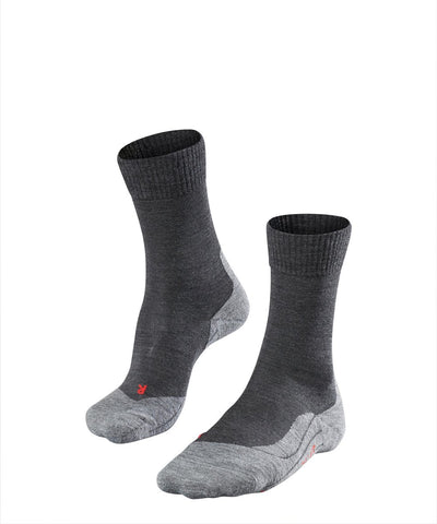 Falke tk5 anti-ampoules laine fine matière fonctionnelle chaussettes de randonnée femme gris - taille 41-42