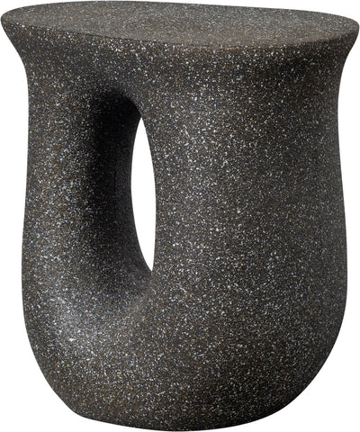Table d'appoint Woood Mason avec mouchetures - magnésium - noir - 45x42x33