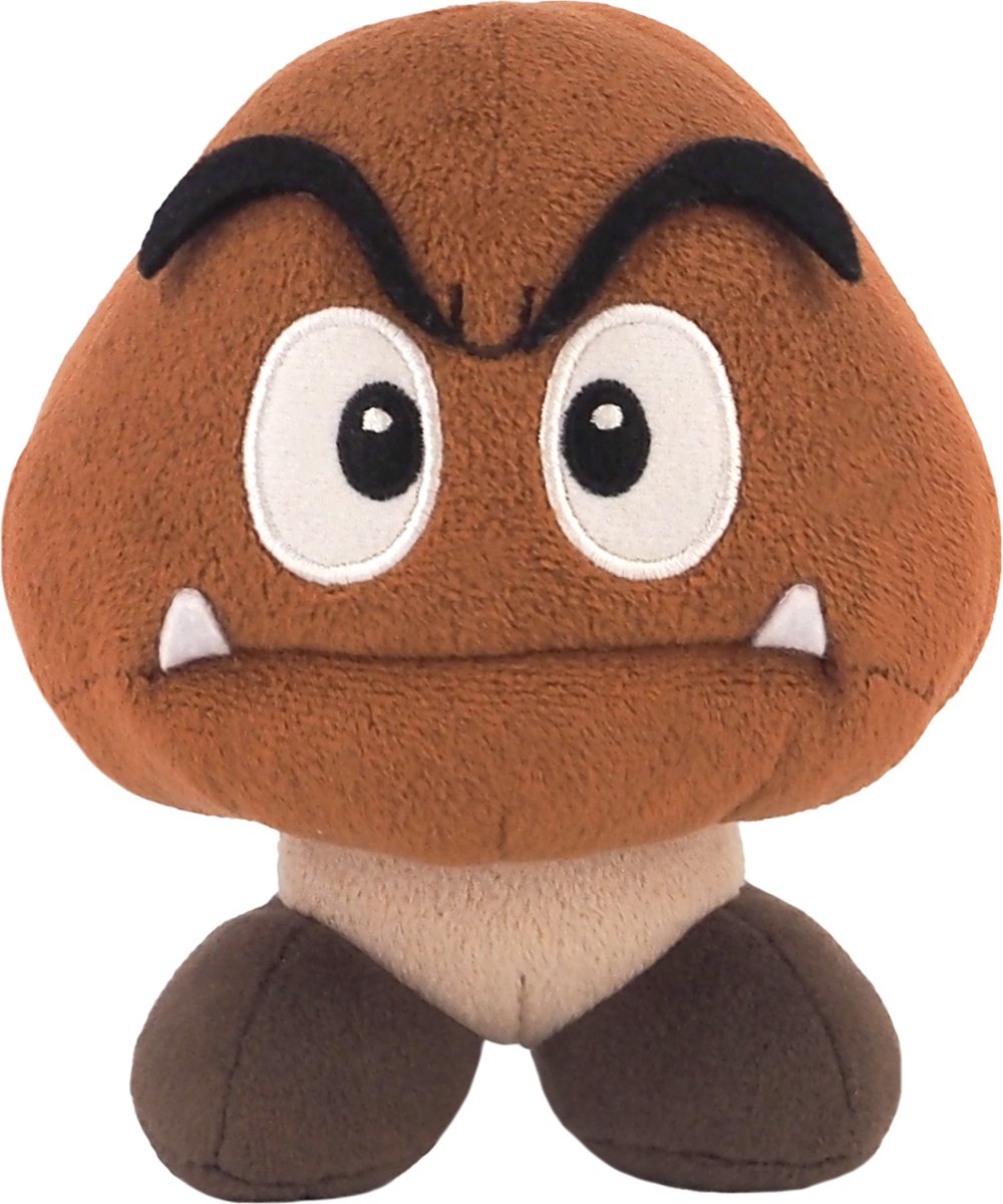 Ensemble plus peluche goomba 14cm - - peluche super mario