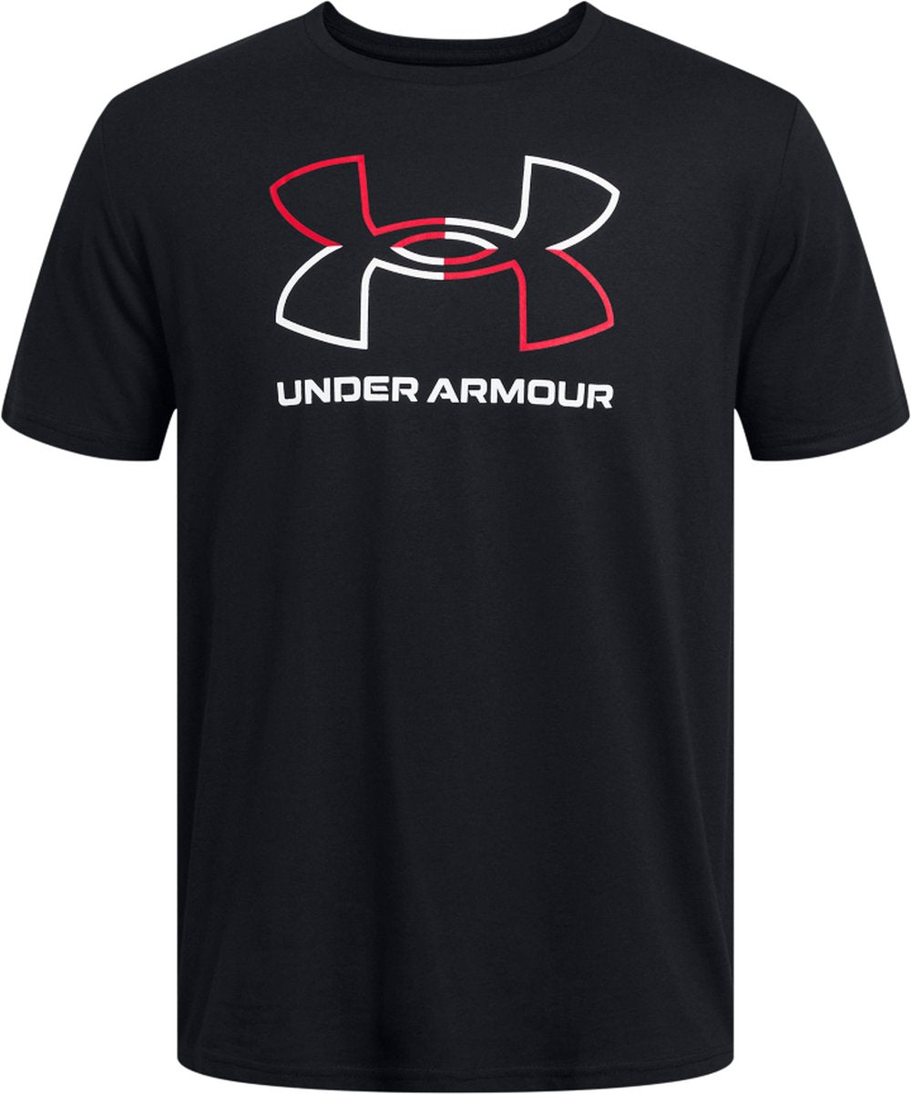 Chemise de sport Under Armour UA GL Foundation Update SS-BLK pour Homme - Noir - Rouge - Blanc