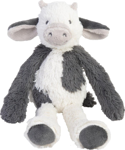 Happy horse vache casper peluche 28cm - blanc gris - peluche bébé