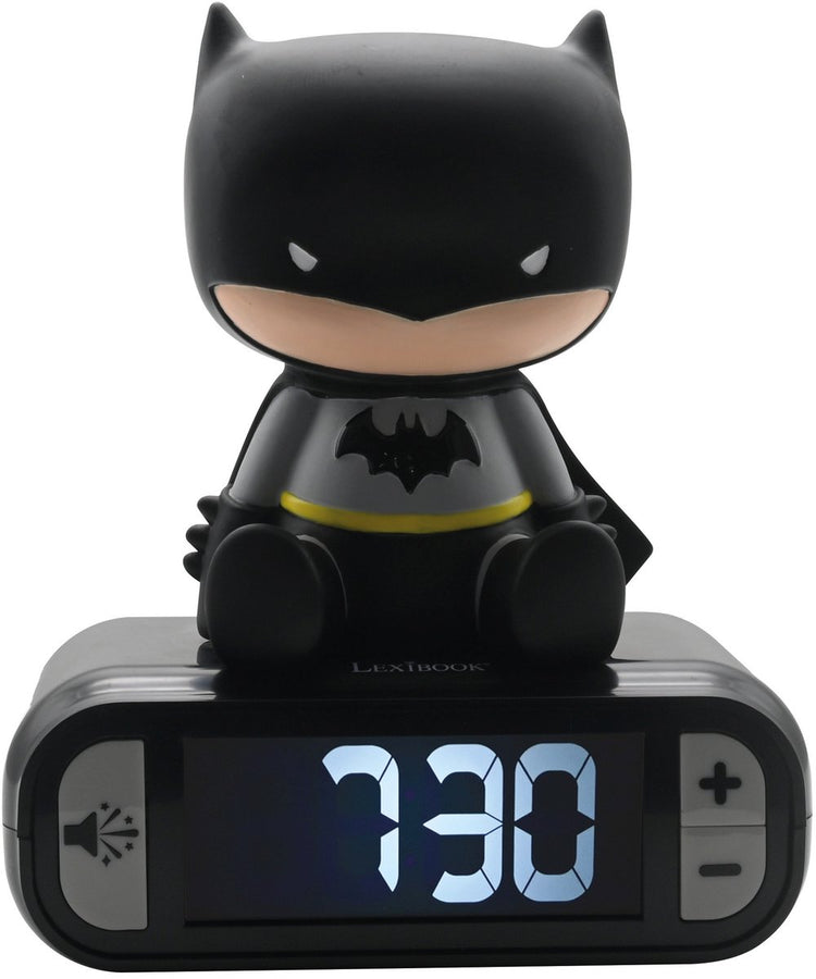 Réveil numérique Lexibook avec veilleuse et effets sonores Batman 3D