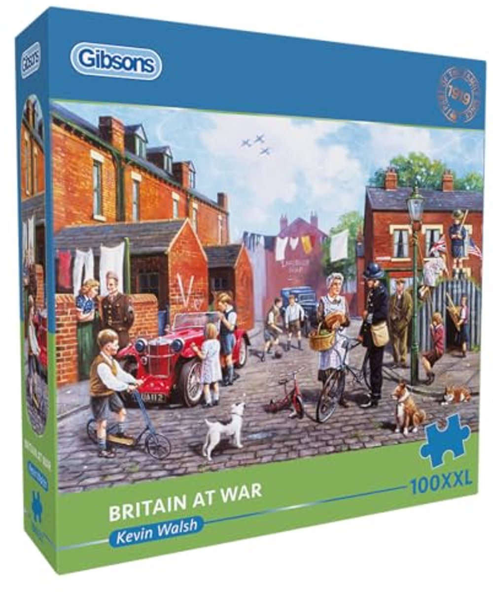 Puzzle Gibsons La Grande-Bretagne en guerre - jeu éducatif - 100 pièces XL.