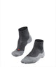 Falke tk5 chaussettes de marche courtes anti-ampoules en laine fine matière fonctionnelle hommes gris - taille 42-43