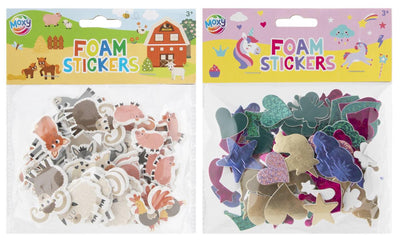 Pack Moxy d'autocollants en mousse, 2 assortis