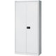 Armoire à portes battantes haute bisley acier 91,4x40x195 gris double serrure centrale