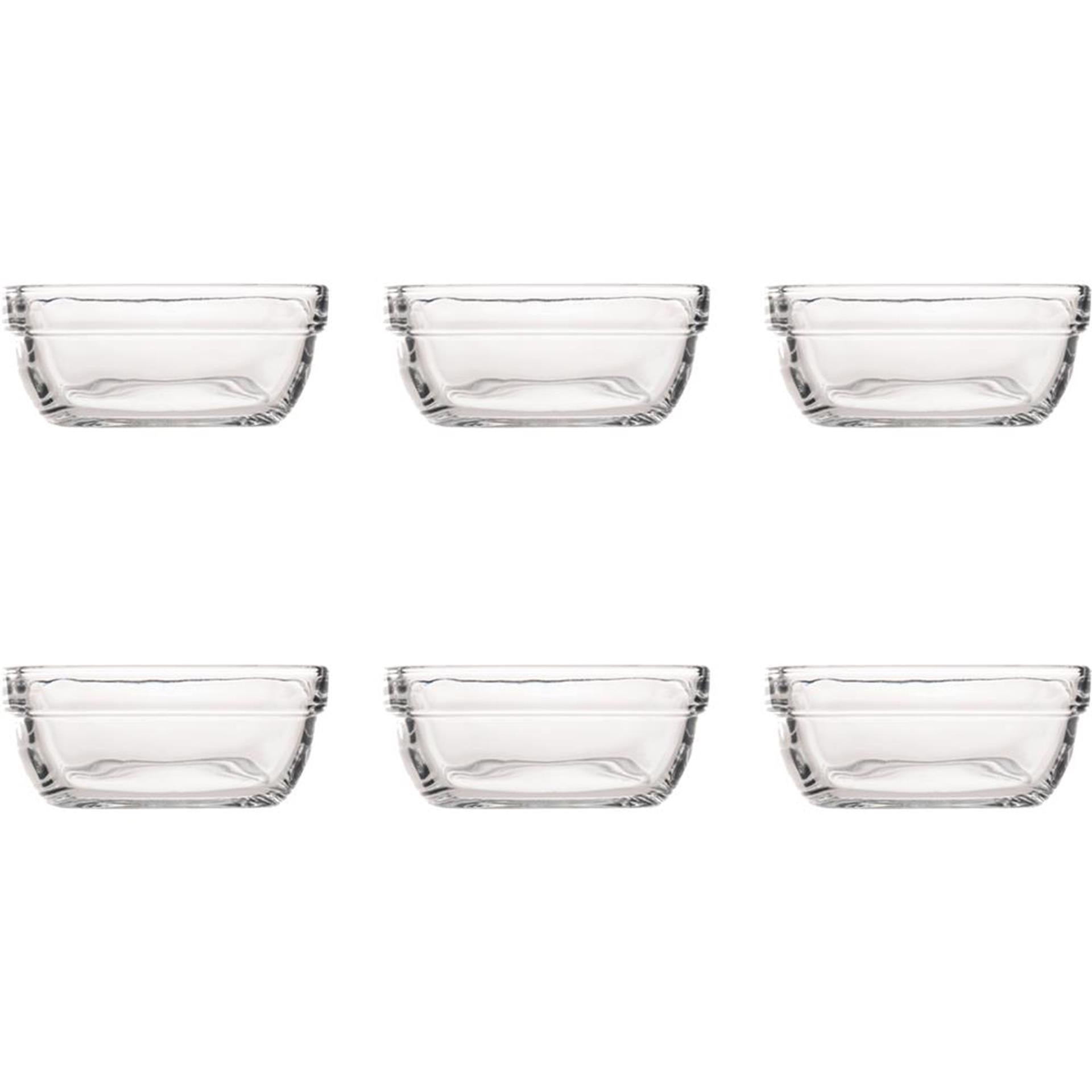 Bol Duralex carré 11cm 6 pièces
