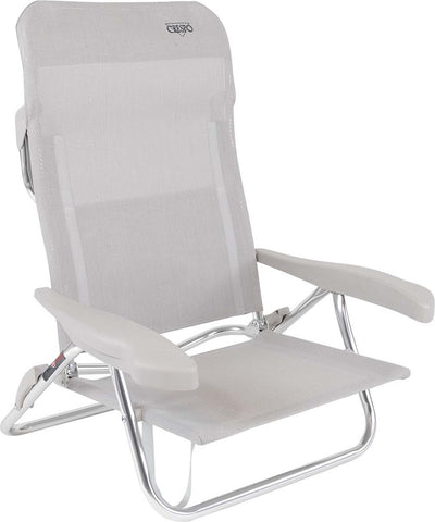 Crespo - chaise de plage - al 221 - gris clair