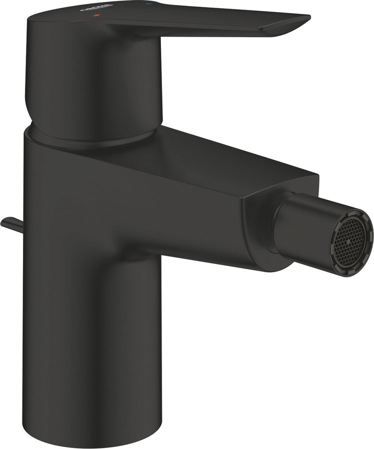Mitigeur de bidet Grohe quickfix start avec garniture de vidage - économie d'eau - noir mat