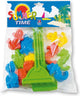 Ensemble de forme de sable Androni avec scoop et râteau