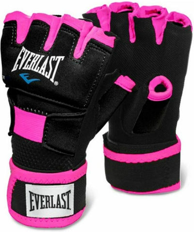 Everlast evergel bandages pour les mains, noir rose m l