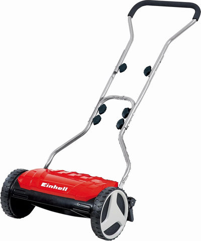 Tondeuse à cylindre Einhell ge-hm 38 s - largeur de coupe : 38 cm - superficie de pelouse recommandée : jusqu'à 250 m² - hauteur de coupe : 13-38 mm