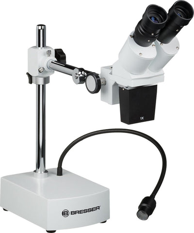 Microscope Bresser - biorit cs stéréo grossissement 10x - adapté aux objets plus grands