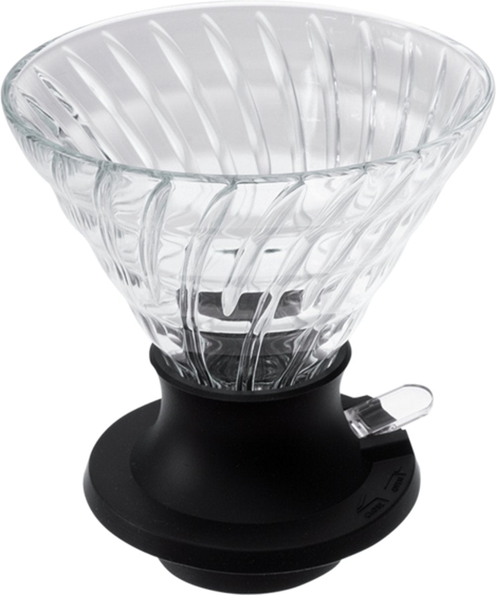 Commutateur goutteur à immersion Hario v60 - taille 03 - goutteur de café à immersion - verre résistant à la chaleur