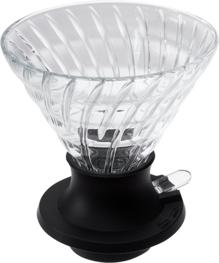 Commutateur goutteur à immersion Hario v60 - taille 03 - goutteur de café à immersion - verre résistant à la chaleur