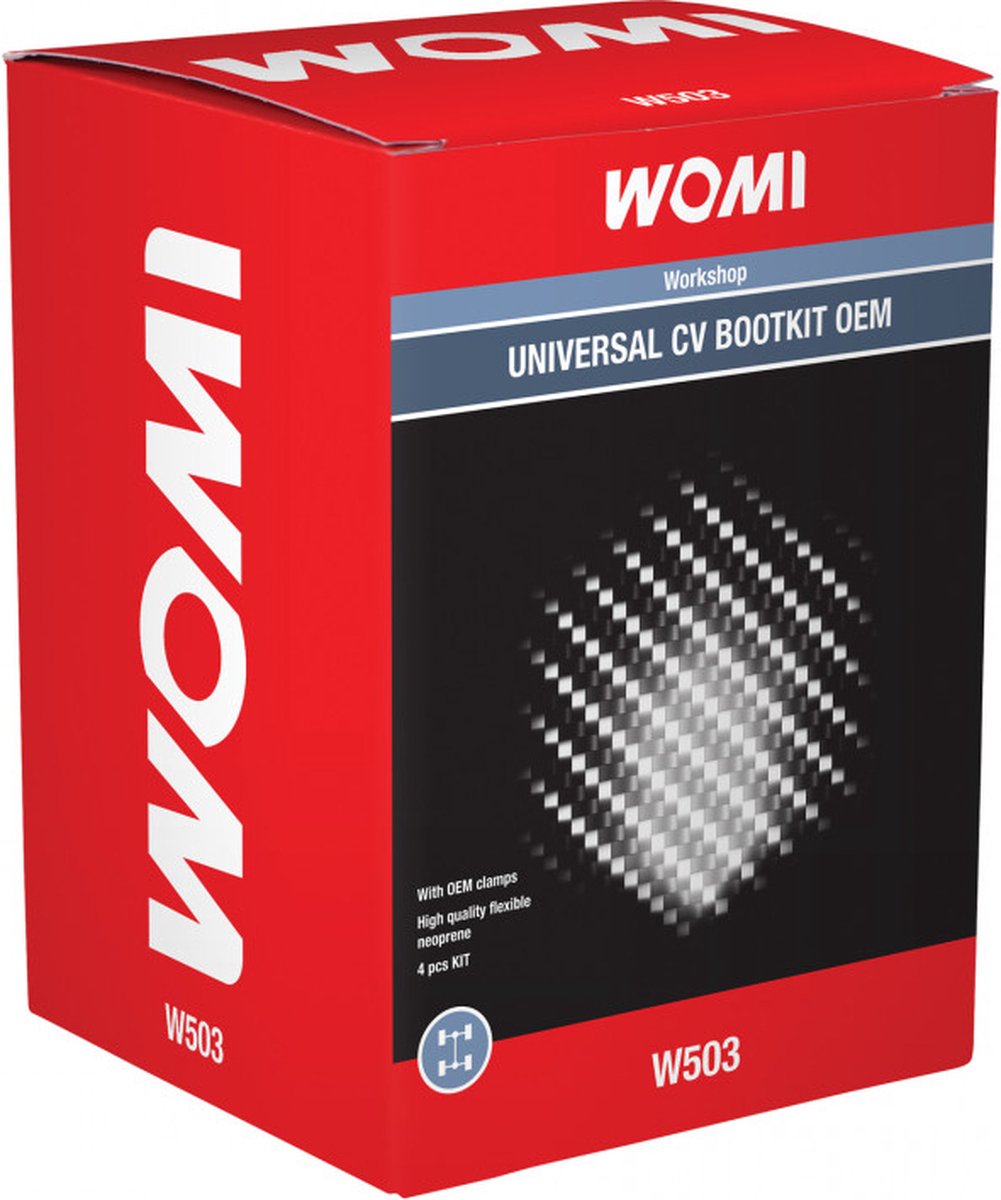 Kit de démarrage universel pour essieu moteur Womi W503 - caoutchouc résistant à l'usure - kit de montage complet - adapté à de nombreux véhicules