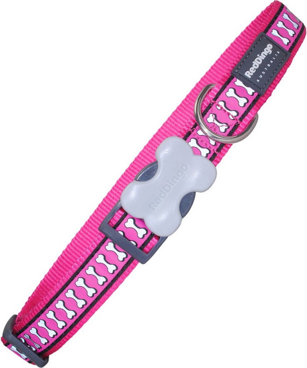 Red Dingo Collier de chien réfléchissant fuchsia (1,2 x 20-32 cm)
