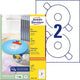 Etiquettes CD avery zweckform l6043-100 blanc 200 pièces