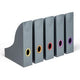 Porte-revues durable gris multicolore