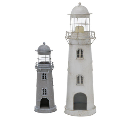 Boltze home lanterne phare ensemble 2 pièces h54-75cm