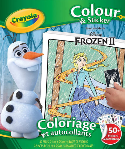 Crayola - La Reine des Neiges 2 - Livre de coloriage - Livre de coloriage et d'autocollants pour enfants