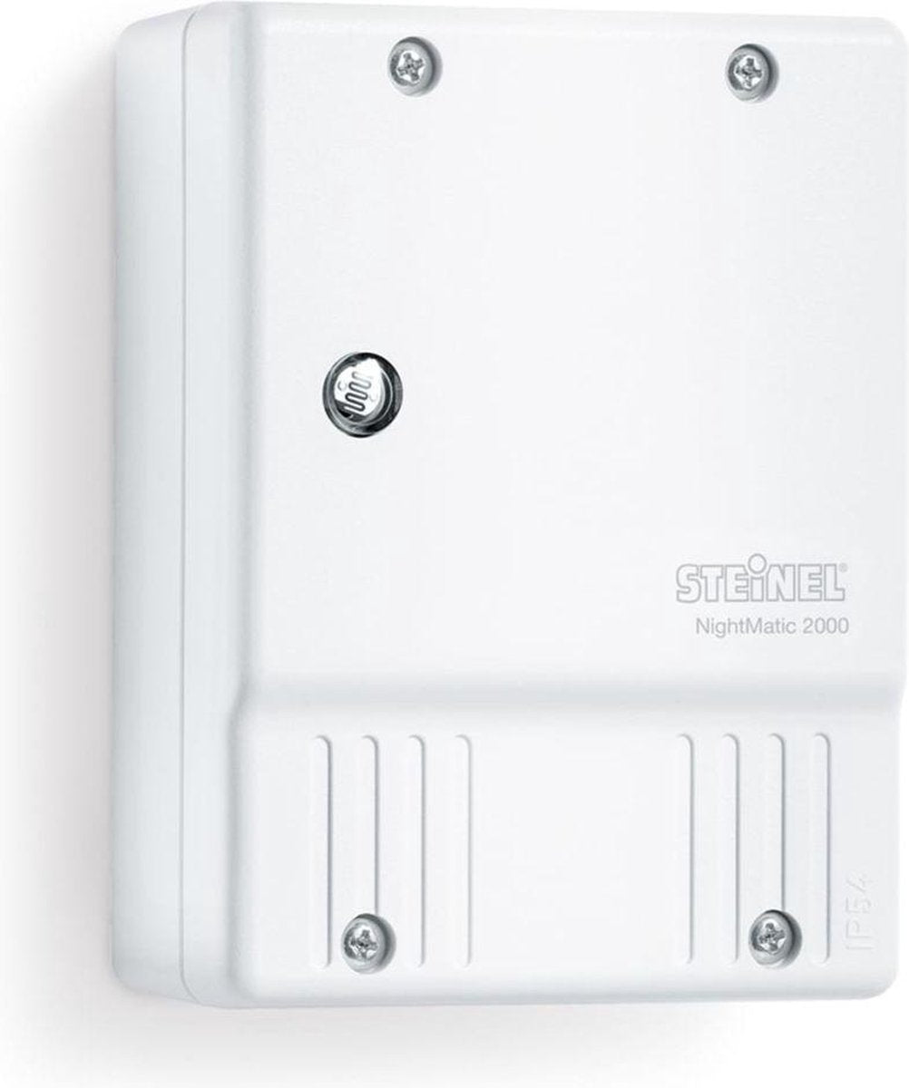 Steinel interrupteur crépusculaire extérieur nightmatic 2000 - ip54 - blanc