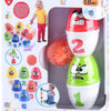Jouez aux visages de jeu de bowling, 13dlg.