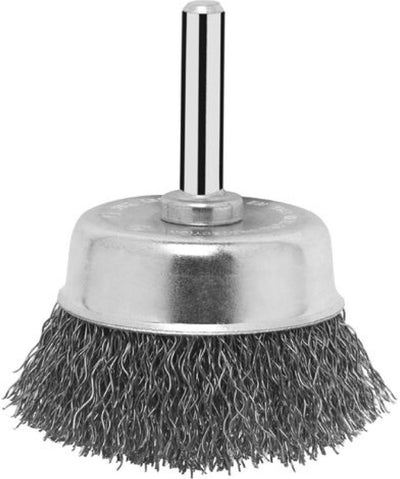 Bosch - Brosses coupelles en acier pour perceuses - fil ondulé, 50 mm 50 mm, 0,3 mm, 4500 tr/min