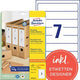 Étiquettes de dos avery lr4760 - 25 blanches