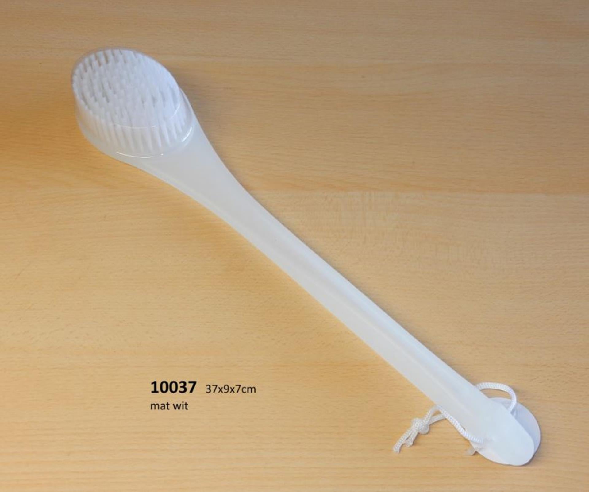 Brosse de bain plastique blanc 37 cm