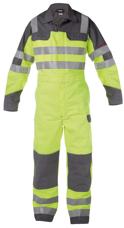 Dassy salopette spencer multinorm jaune fluo gris m