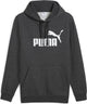 Puma ess non. 1 logo hoodie fl pull unisexe - gris foncé chiné