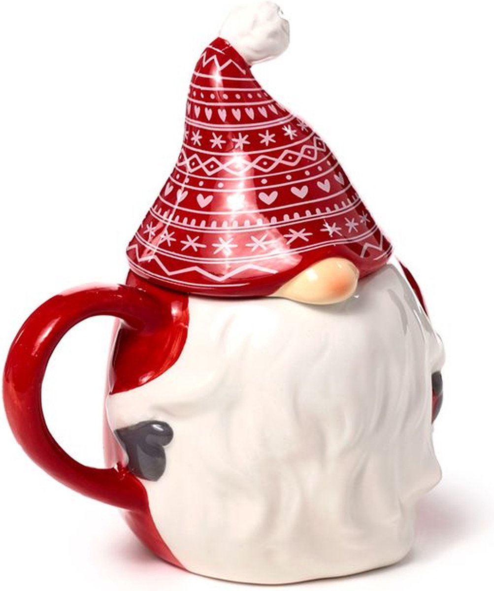 Tasse de céramique formée de Noël de Noël Scandi