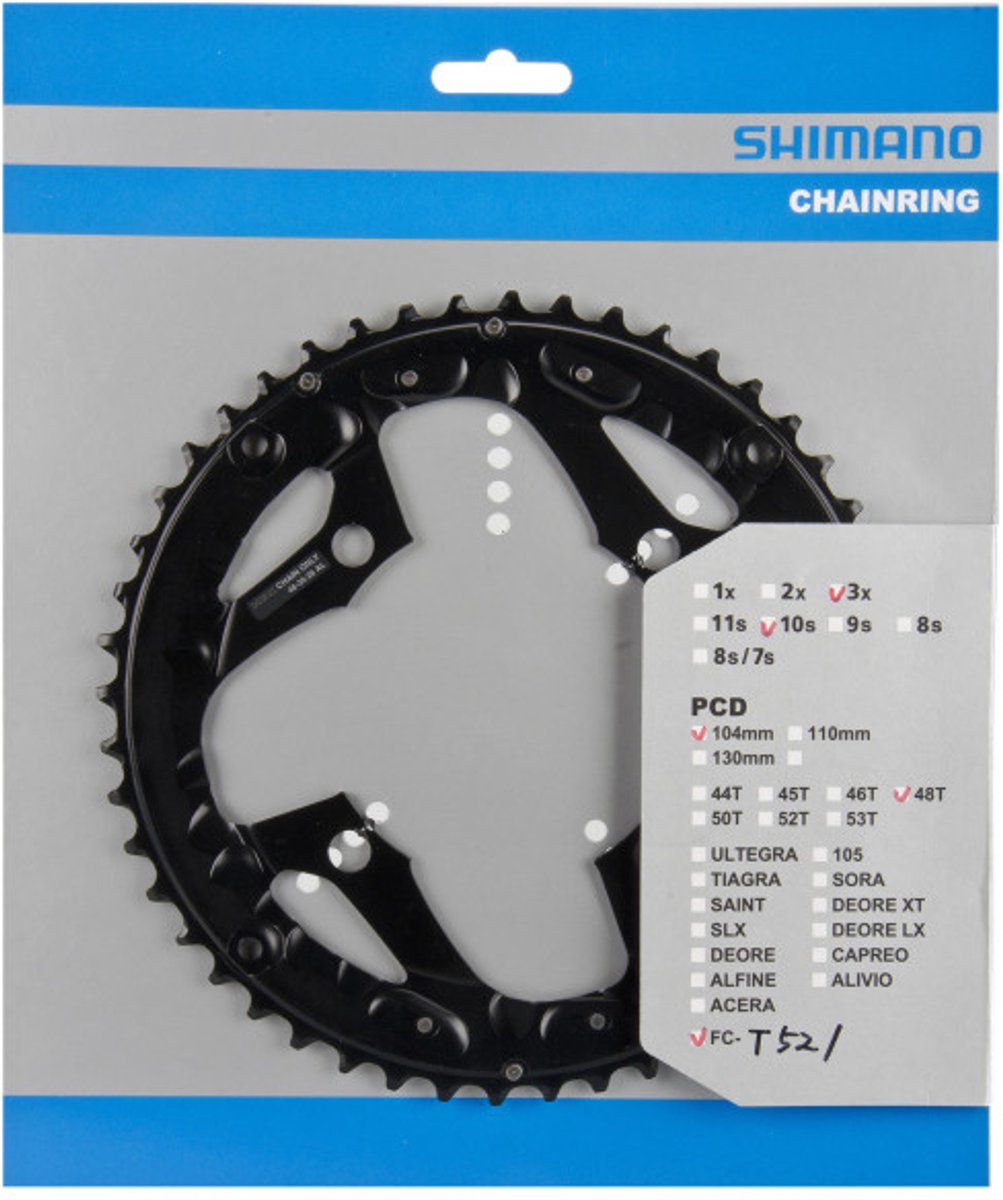 Shimano Chain Top 48T FC-T521 NON Series Chain Chain Edge Black