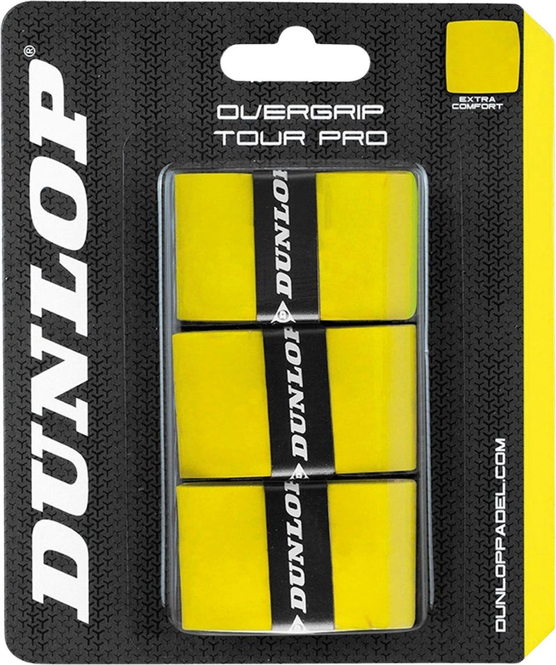 Dunlop - tour pro - ogrip - jaune - 3 pièces