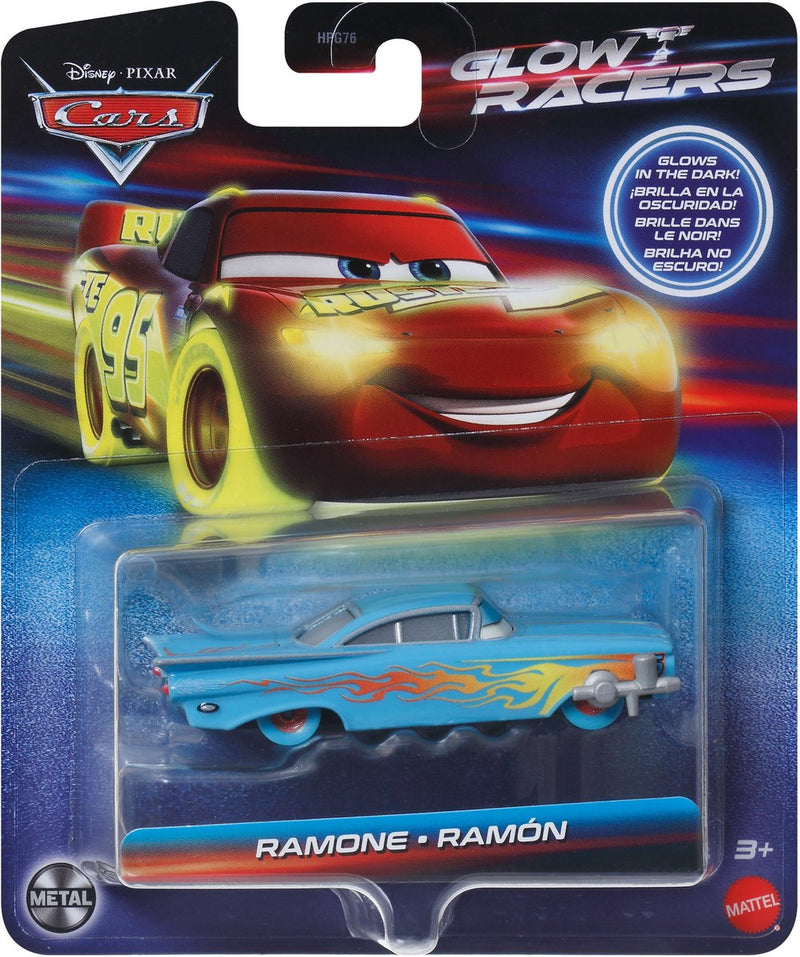 Disney pixar cars disney et pixar cars glow racers ramone, voiture, 3 ans, métal, bleu, orange