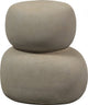 Table d'appoint Woood oda - fibre d'argile - gris vert - 47x41x35
